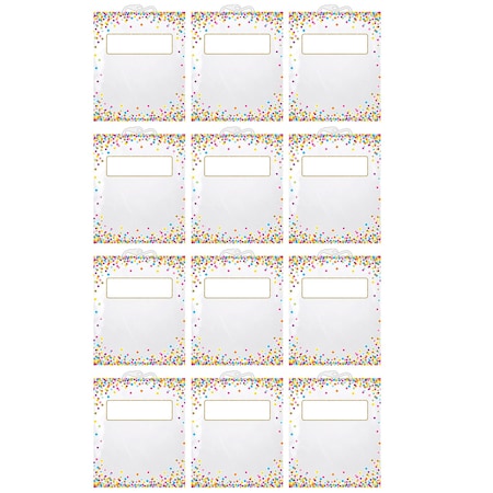 Ashley Productions Hanging Confetti Pattern Storage/Book Bag, 10.5in. x 12.5in., 12PK 10560